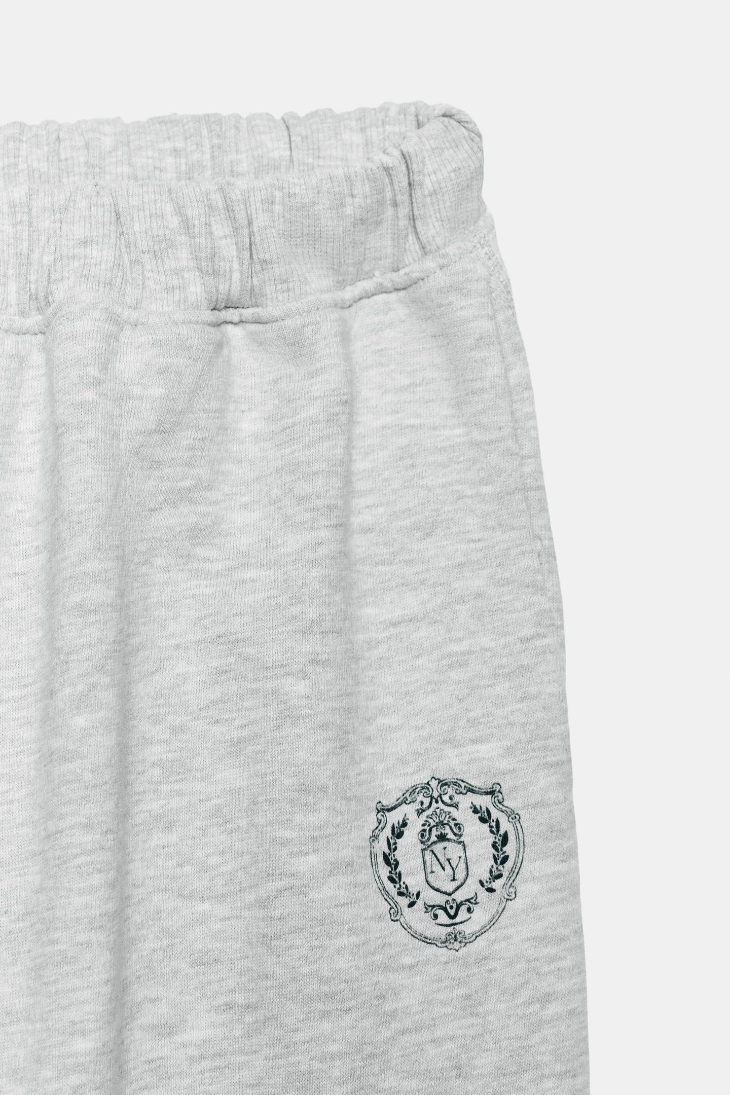Женские брюки Zara New York Sweat Pants, цвет: Серый меланжевый — фото 7