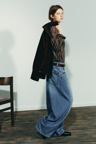 TRF OVERSIZE MID-RISE JEANS - Blue by Zara - Image 4