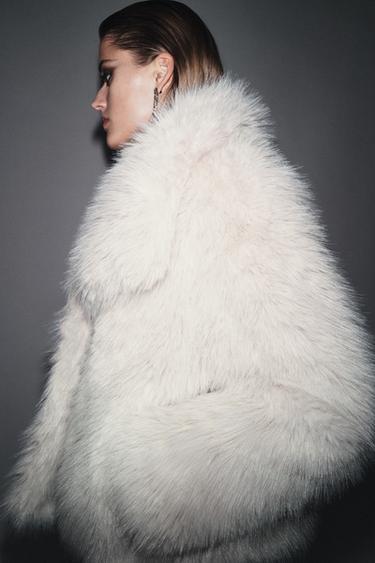 ΚΟΝΤΟ ΠΑΛΤΟ ΣΕ ΟΨΗ ΓΟΥΝΑΣ ZW COLLECTION - Εκρού του Zara