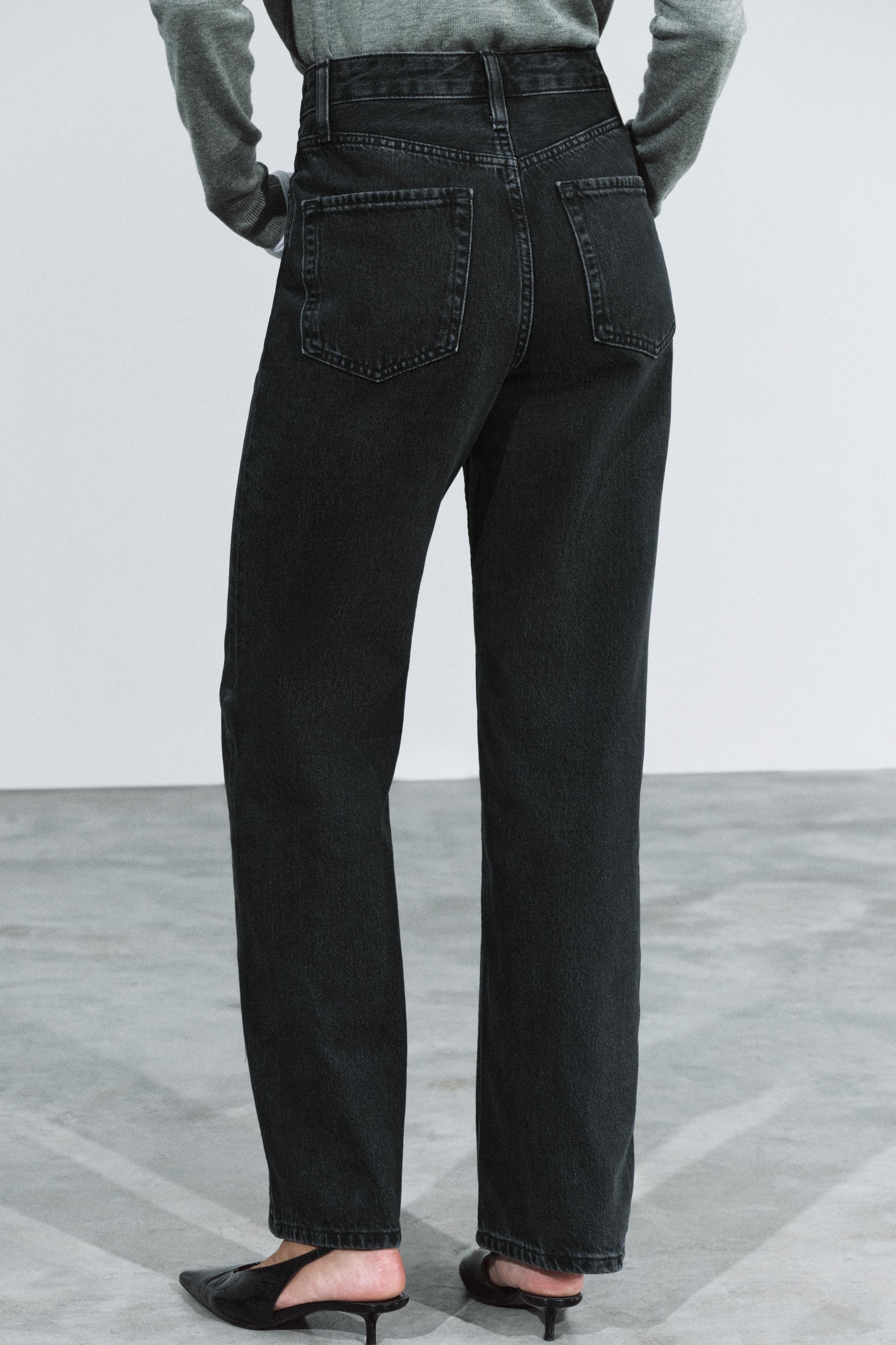 ZW COLLECTION HIGH-RISE STRAIGHT FIT JEANS
