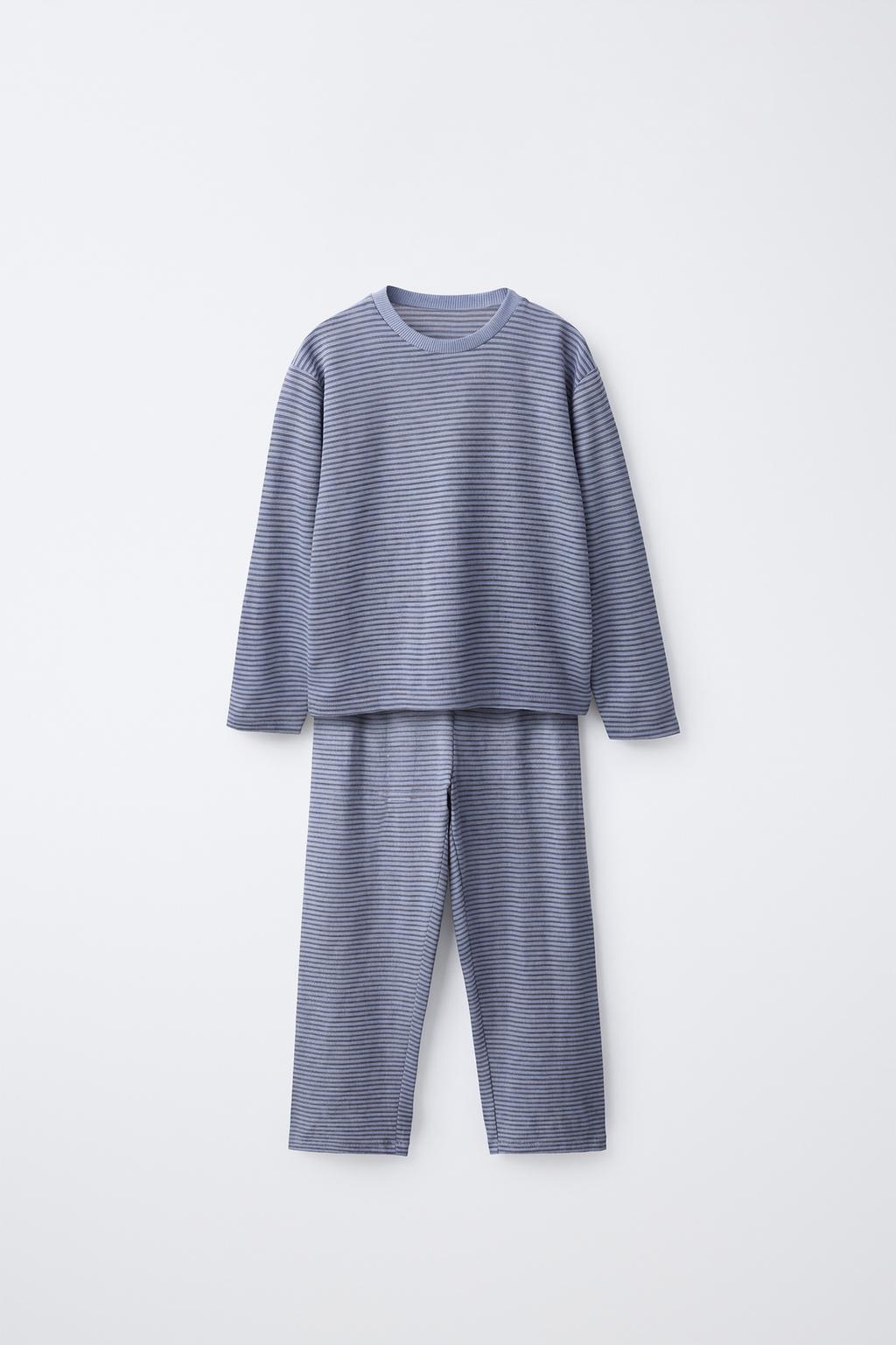 1 1/2-6 YEARS/ WARM STRIPED PYJAMAS