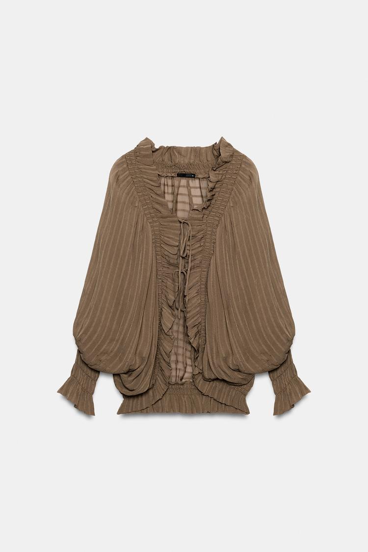 Blusa fruncida de la colección ZW 7