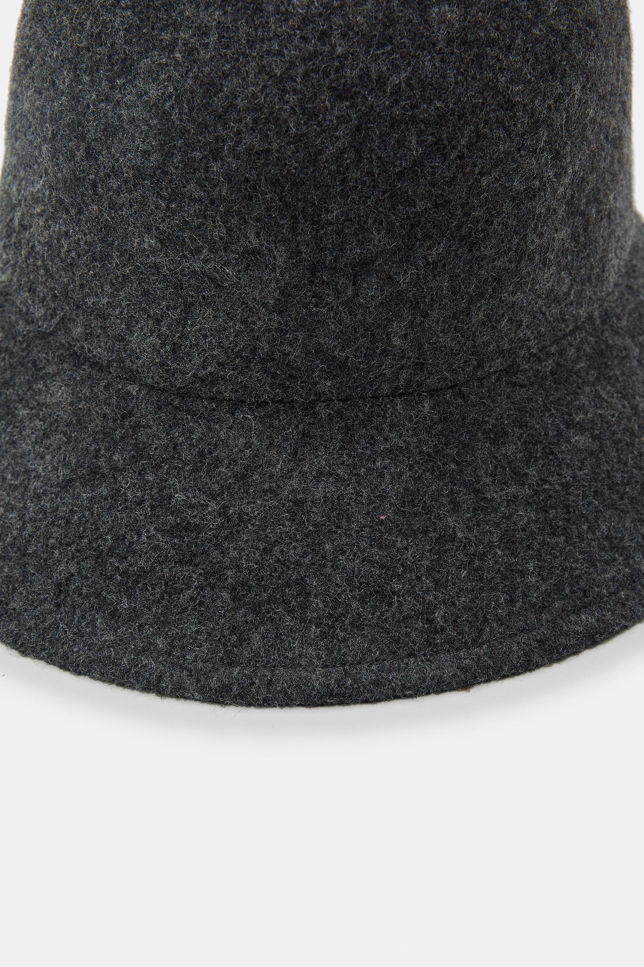 PLAIN WOOL BLEND HAT