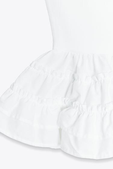 PEPLUM TOP WITH STRAPS - White by Zara - Image 7