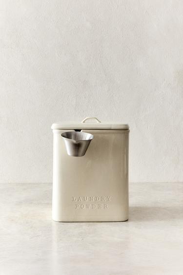 DETERGENT JAR WITH SCOOP — Cream 1