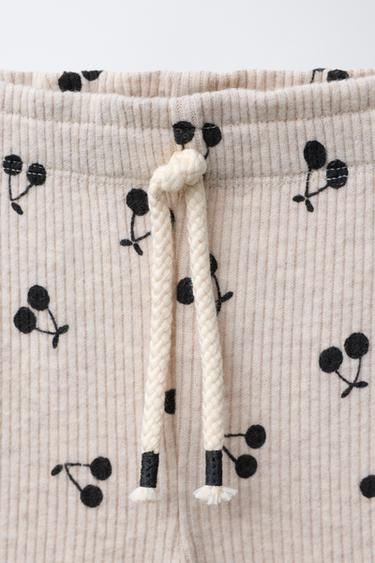 PANTALON FLARE SOFT IMPRIMÉ - Sable / Chiné de Zara - Image 2