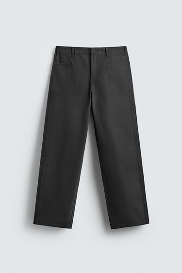 JEANS RELAXED FIT MIT TASCHEN - Graphit von Zara - Bild 0