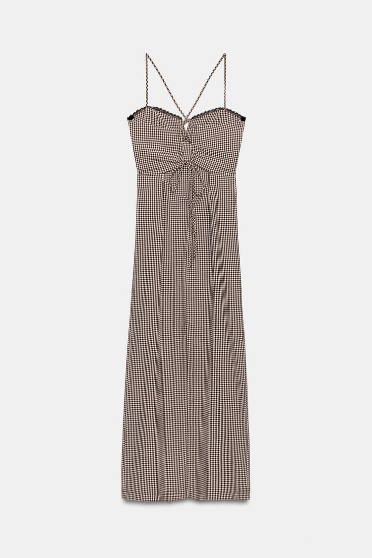 Vestido midi de cuadros 8
