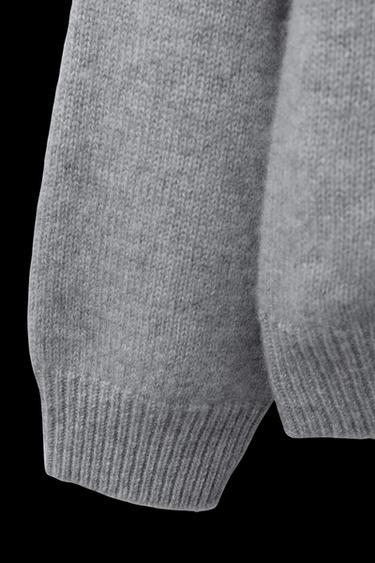 PULLOVER AUS 100 % KASCHMIR - Grau von Zara