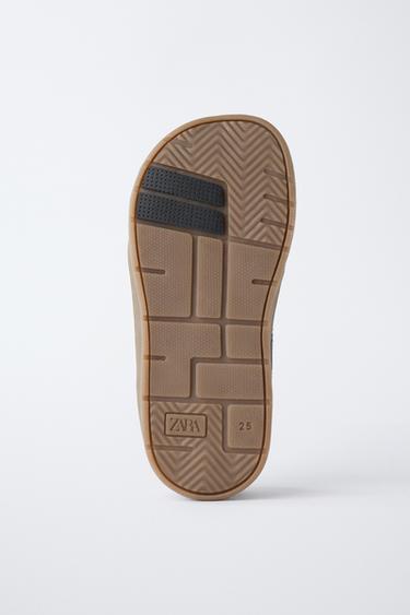 BASKET EN CUIR À BRIDES PIEDS NUS - Noir de Zara - Image 7