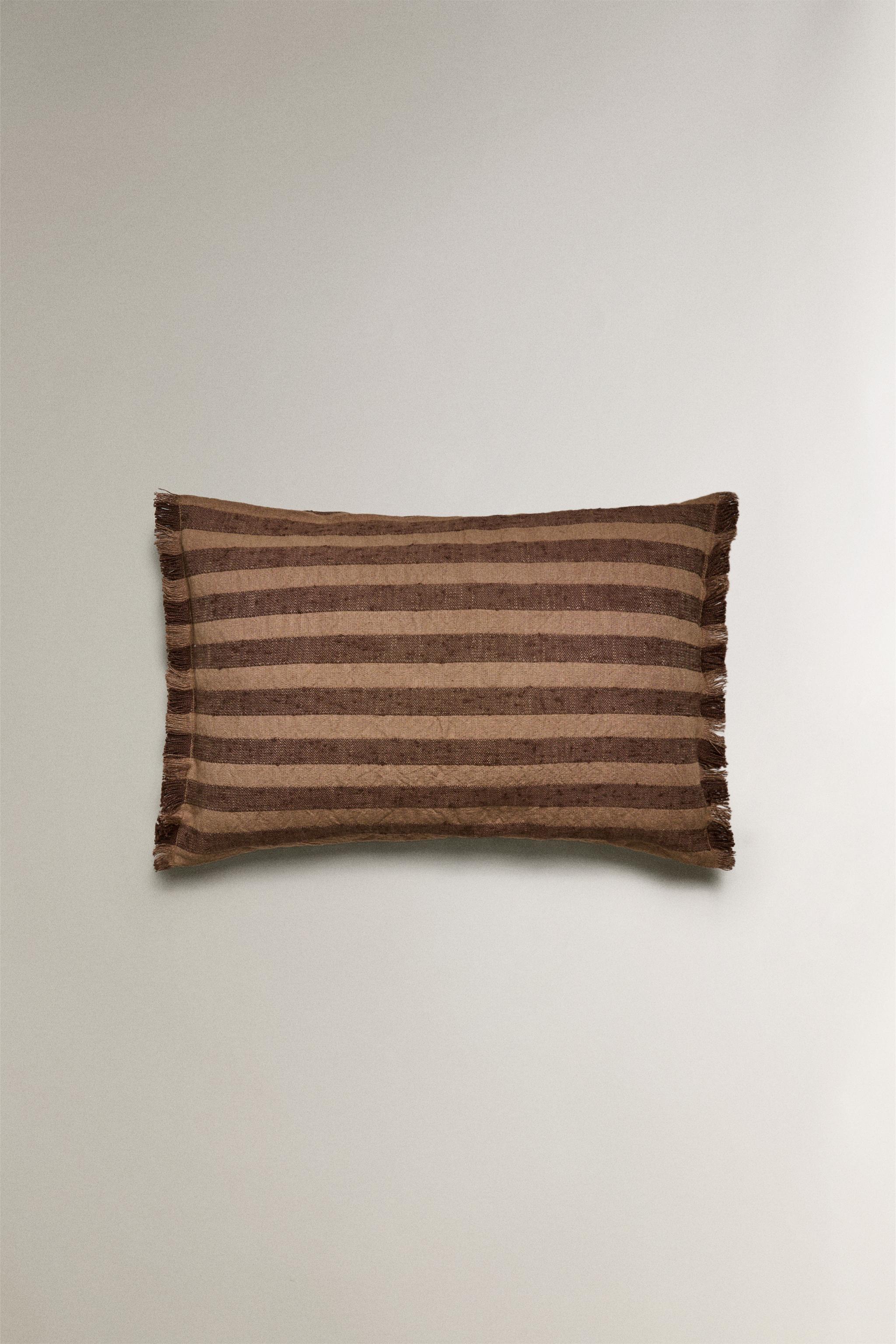 HOUSSE DE COUSSIN RAYURES