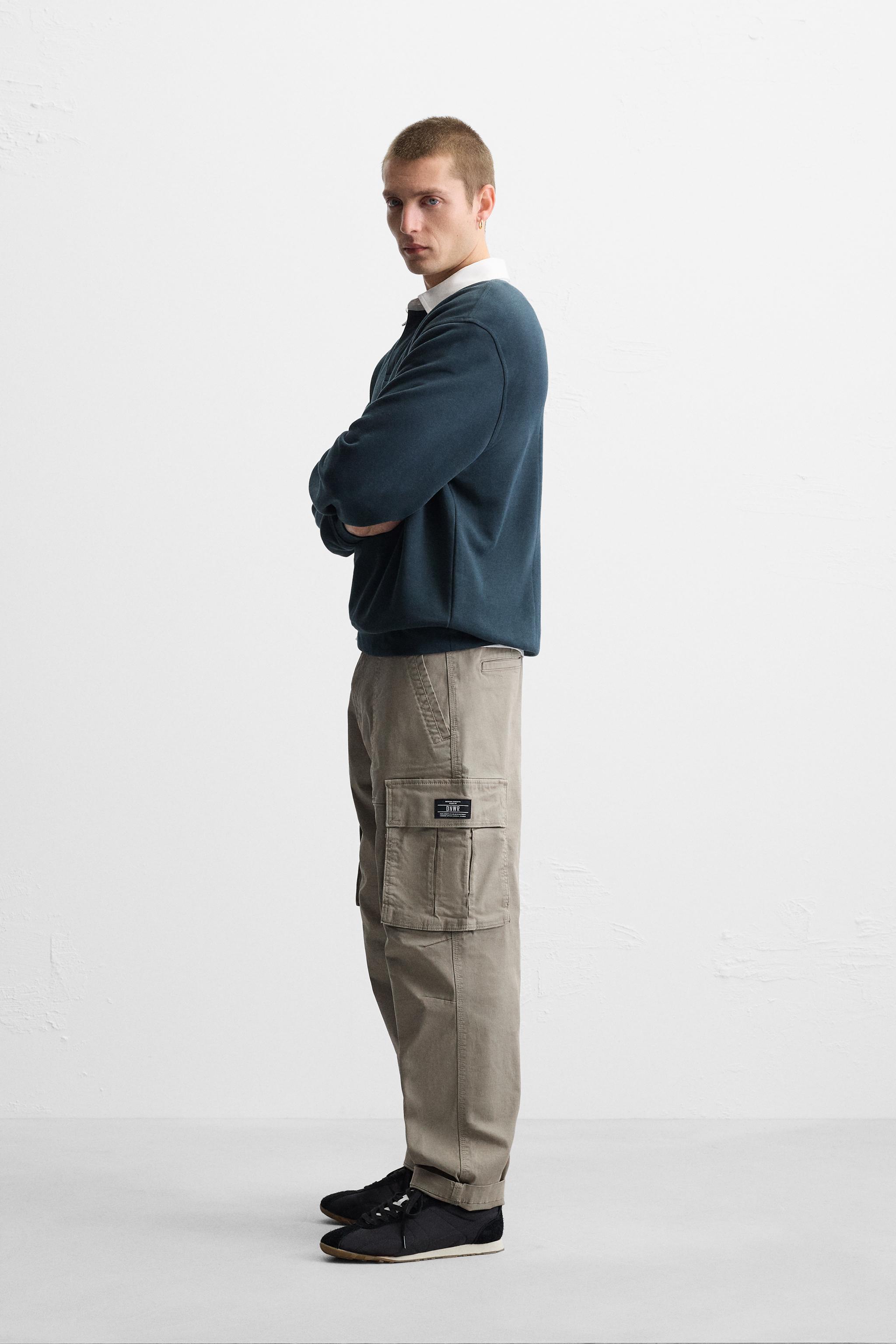 RELAXED FIT カーゴパンツ - ブラック | ZARA Japan / 日本