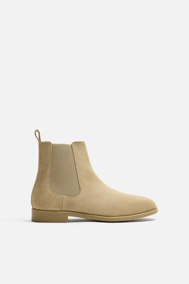 LEREN CHELSEA-LAARS - Zandbruin van Zara