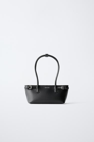 BUCKLE DETAIL SHOULDER BAG - Black by Zara