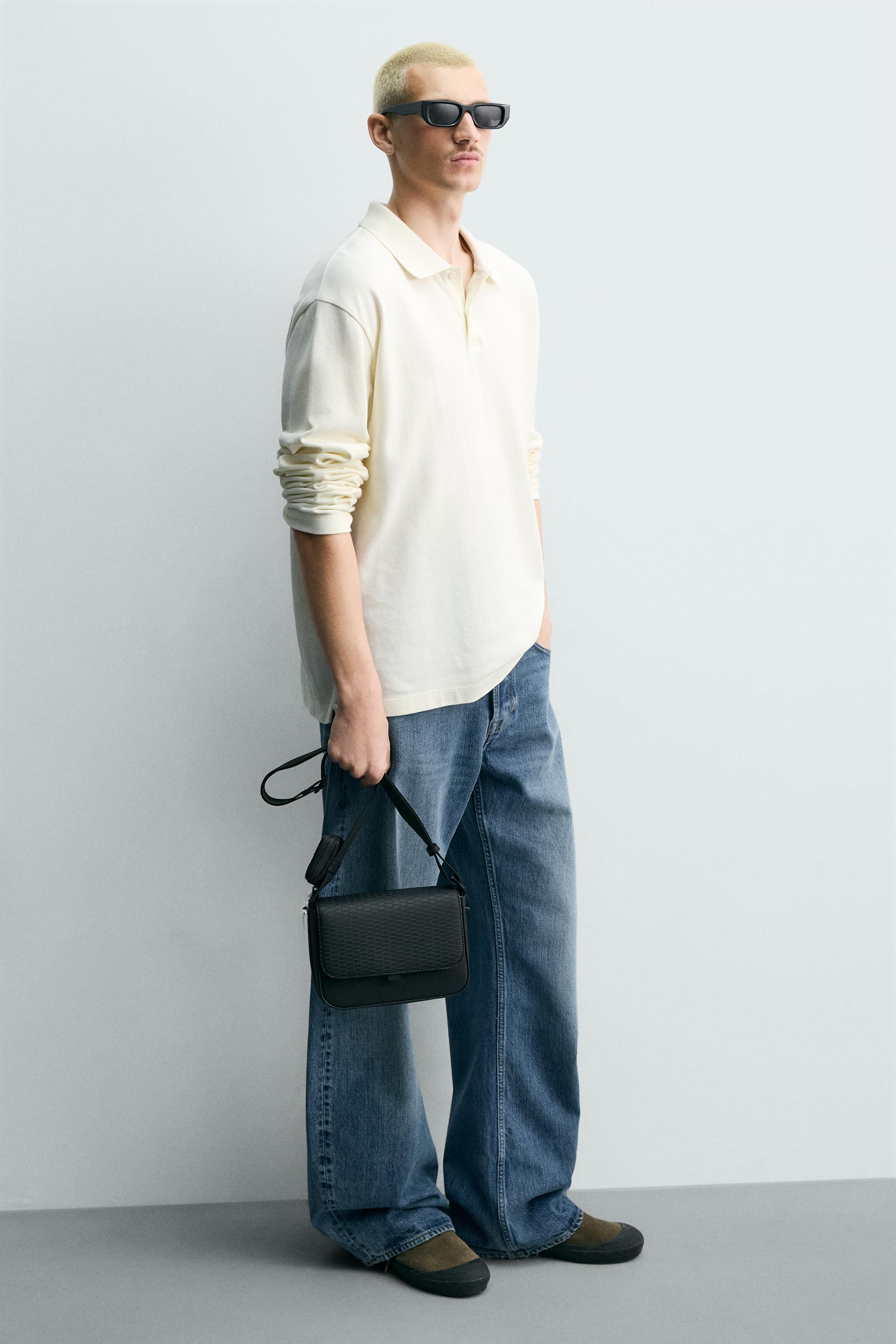Мужские сумки Zara RUBBERIZED TEXTURE CROSSBODY — фото 2