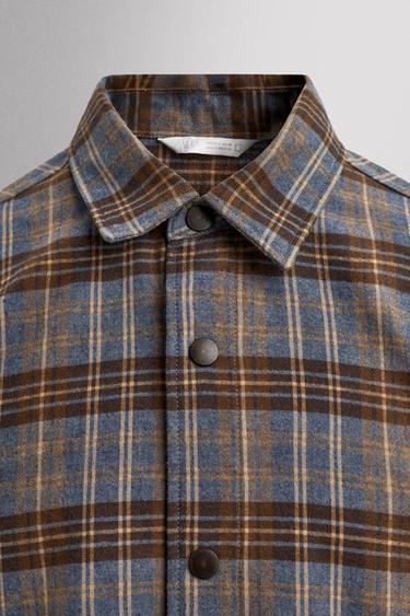 CHECK LYOCELL - WOOL SHIRT - Various by Zara - Image 2