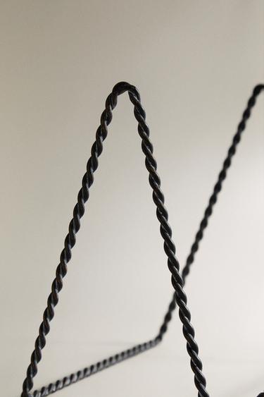 BRAIDED METAL DISPLAY STAND - Black by Zara - Image 2