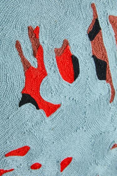 TAPISSERIE COTON FLEURS X COLLAGERIE - Bleu clair de Zara - Image 3