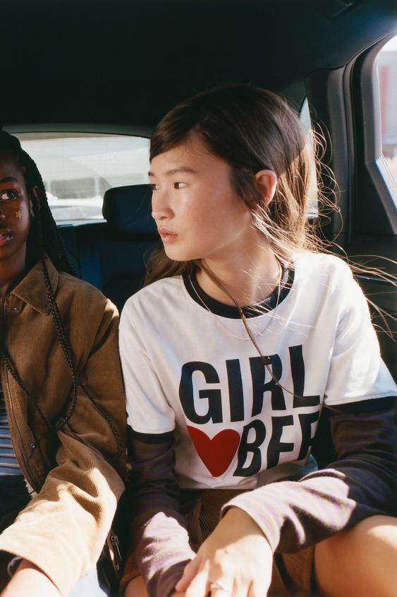 SLOGAN PRINT T-SHIRT - White by Zara - Image 0