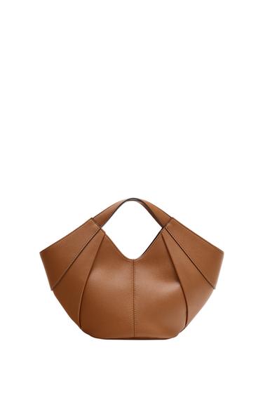 BOLSO DE MANO - Tostado oscuro de Zara