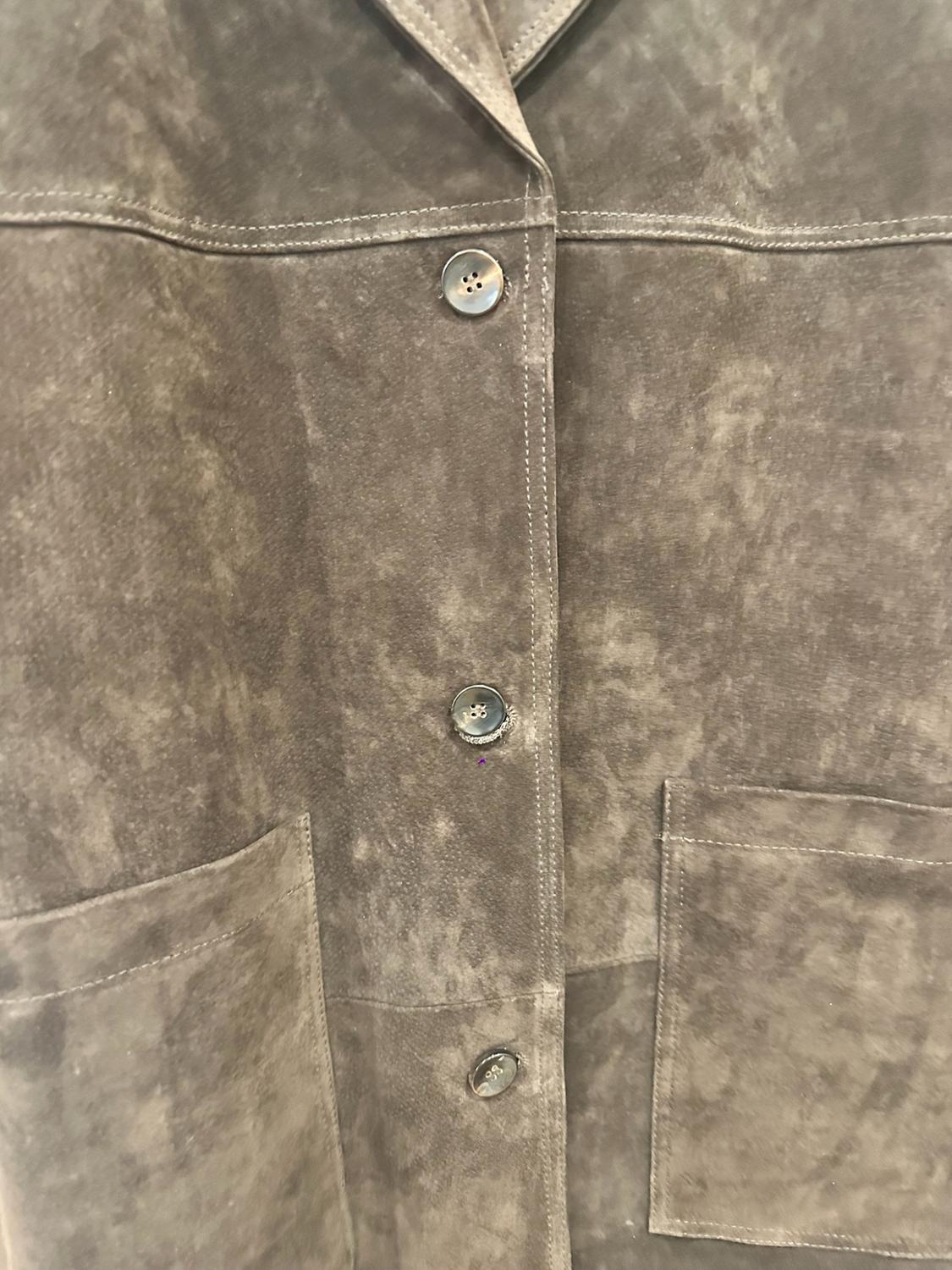 100% SUEDE LEATHER COAT ZW COLLECTION LIMITED EDITION - Image 2