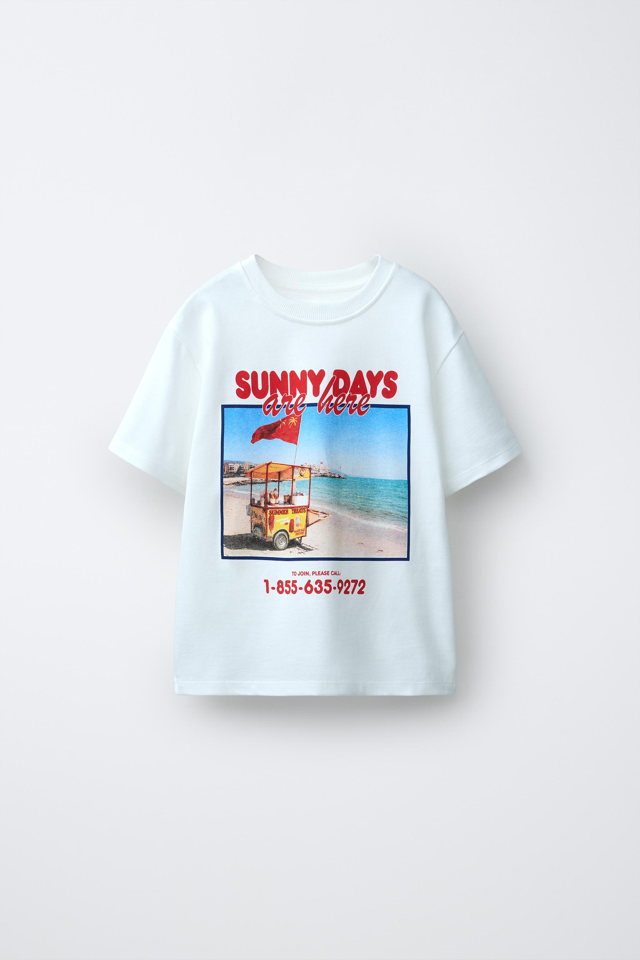 T-SHIRT IMPRIMÉ PHOTO PLAGE