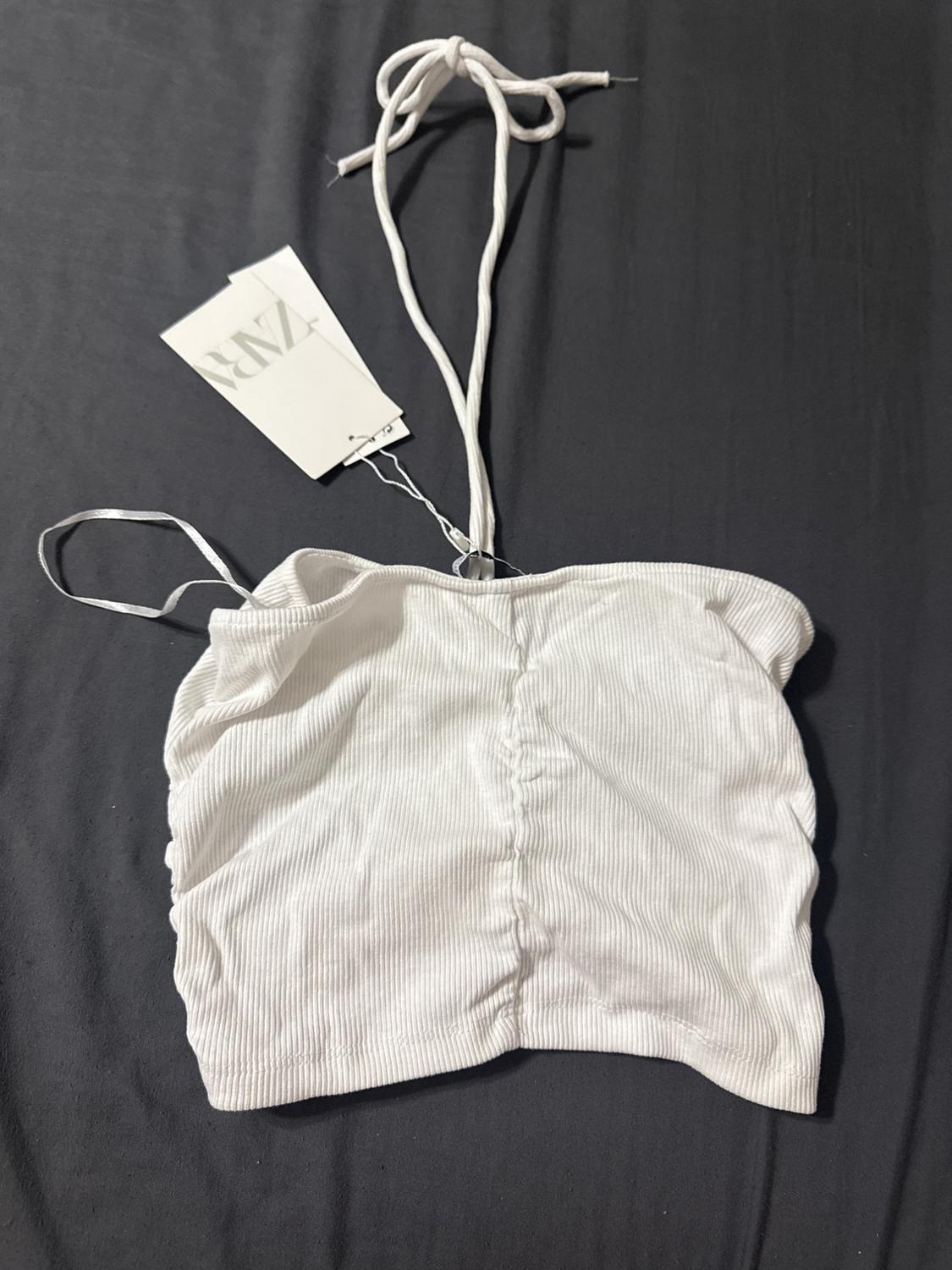RUCHED RIB CROP TOP - Image 3