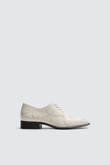 GIÀY BỆT DA CHẤM BI HARRY LAMBERT FOR ZARA x DISNEY - màu trắng từ Zara - Hình ảnh 0