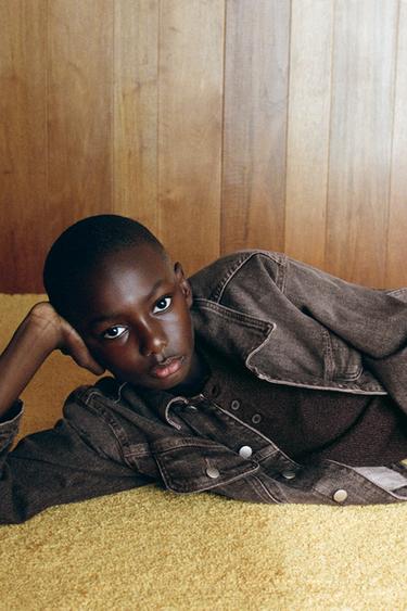 JEANS BALLOON EFFET DÉLAVÉ - Marron de Zara