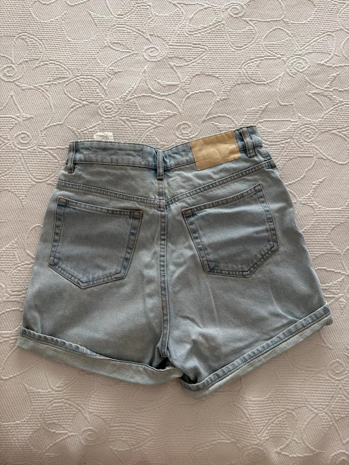 AUTHENTIC DENIM MOM FIT BERMUDA SHORTS - Image 4