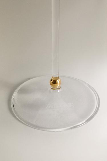 CANDLEHOLDER WITH GOLD DETAIL - Crystal by Zara - Image 3