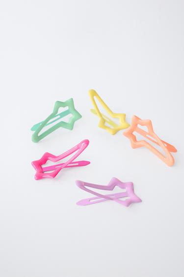 LOT DE CINQ PINCES ÉTOILES - Multicolore de Zara - Image 2