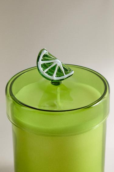 (220 G) BOUGIE PARFUMÉE LIME & PEPPERMINT - Vert lime fluo de Zara - Image 3