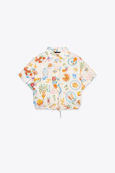 KURZÄRMLIGES HEND MIT PRINT - Bunt von Zara