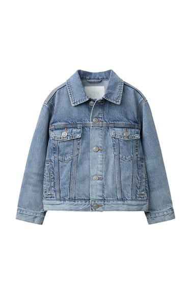 Zara BASIC DENIM JACKET - Blue