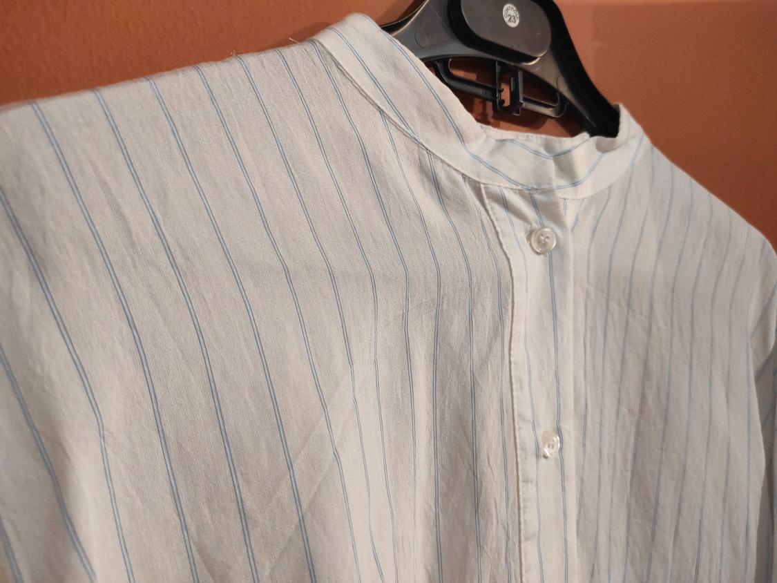STRIPED BLOUSE WITH FRONT KNOT - Image 3