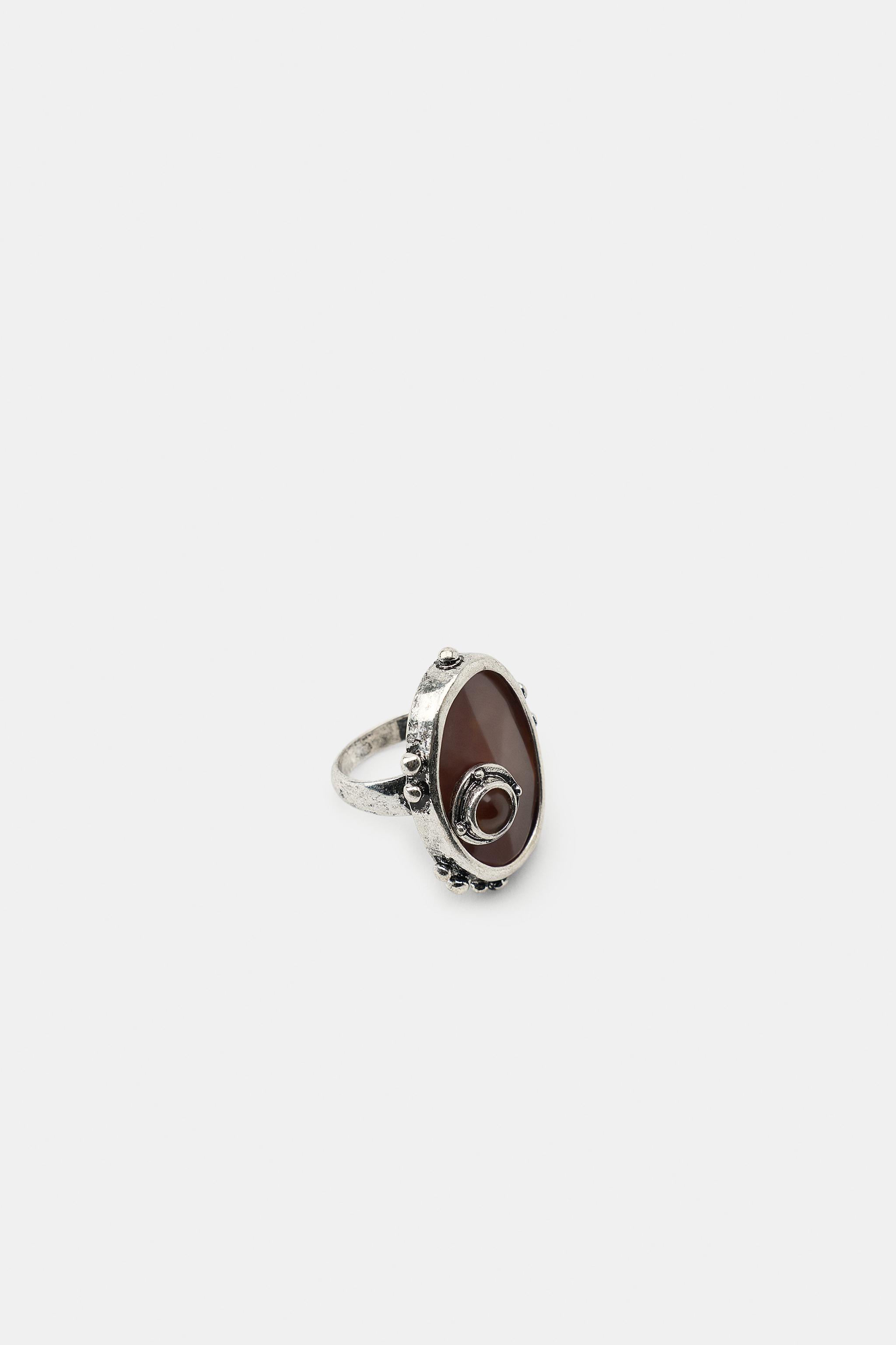 LOT DE 2 BAGUES MÉTALLIQUES PIÈCE WESTERN