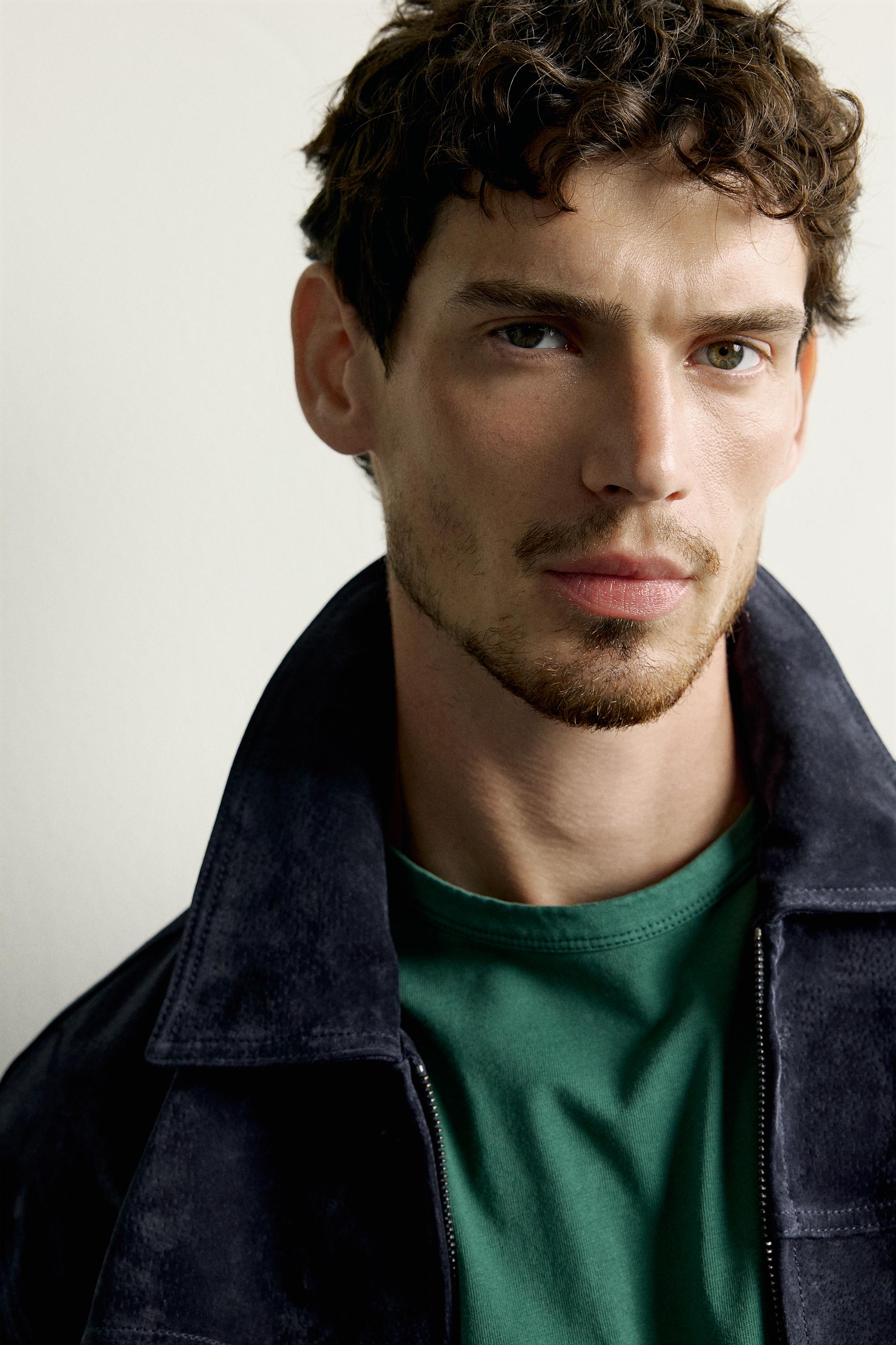 BLOUSON REGULAR FIT EN DAIM