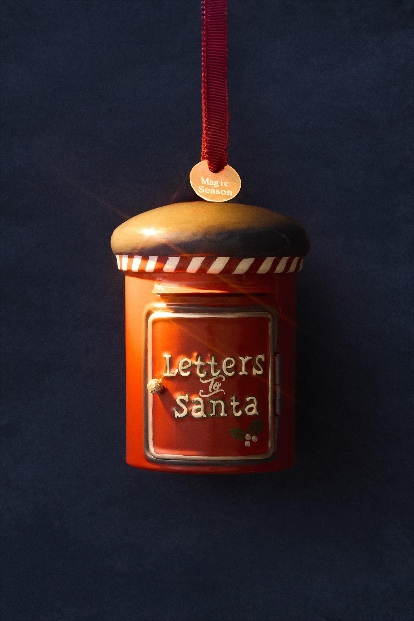 Детские ёлочные украшения Zara Mailbox Christmas Tree Decoration, цвет: Красный — фото 5