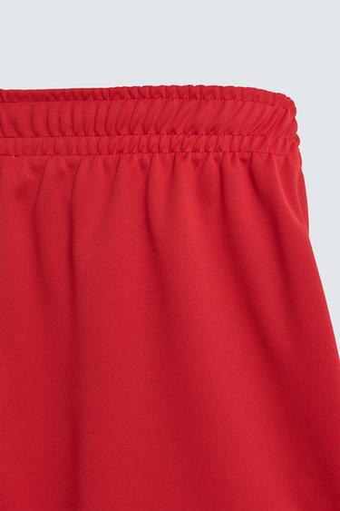 SHORT LISERÉS CONTRASTÉS - Rouge de Zara - Image 9