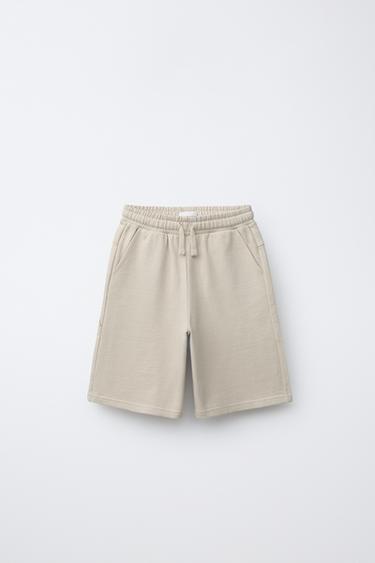 SHORT CARPENTER - Écru de Zara