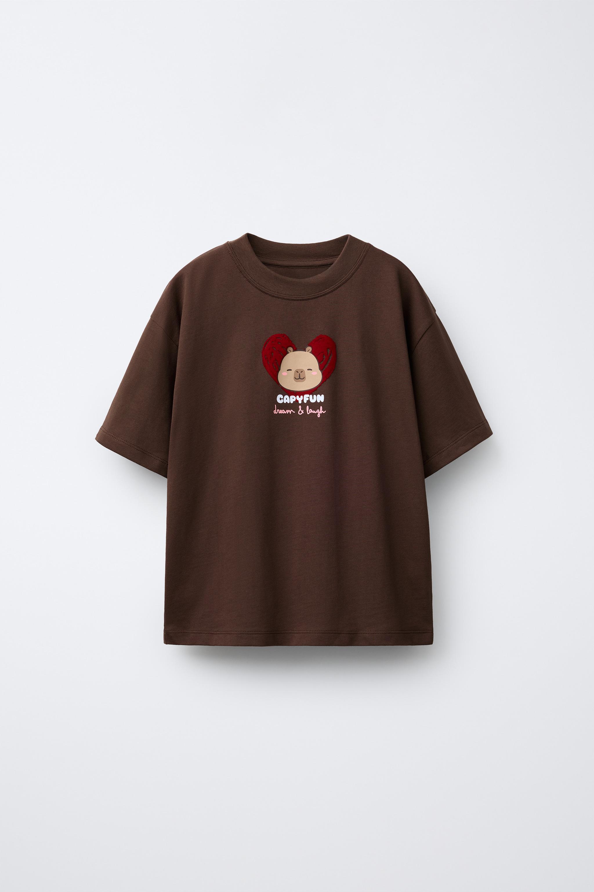 FLOCKED CAPYBARA CAPYFUN © T-SHIRT