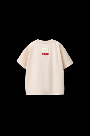 Zara BABAR™ PRINT T-SHIRT - Light beige