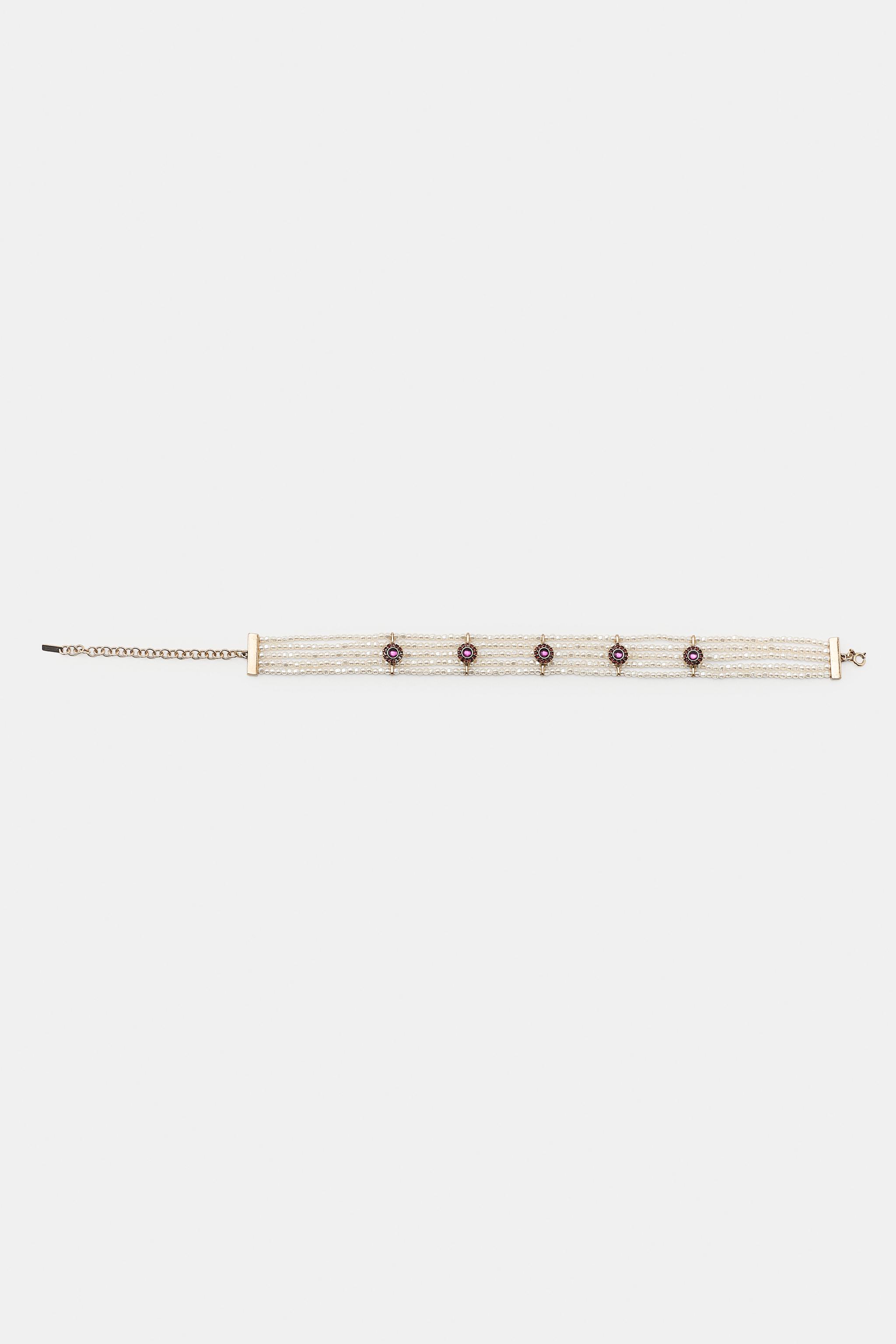 CHOKER PERLES ET STRASS