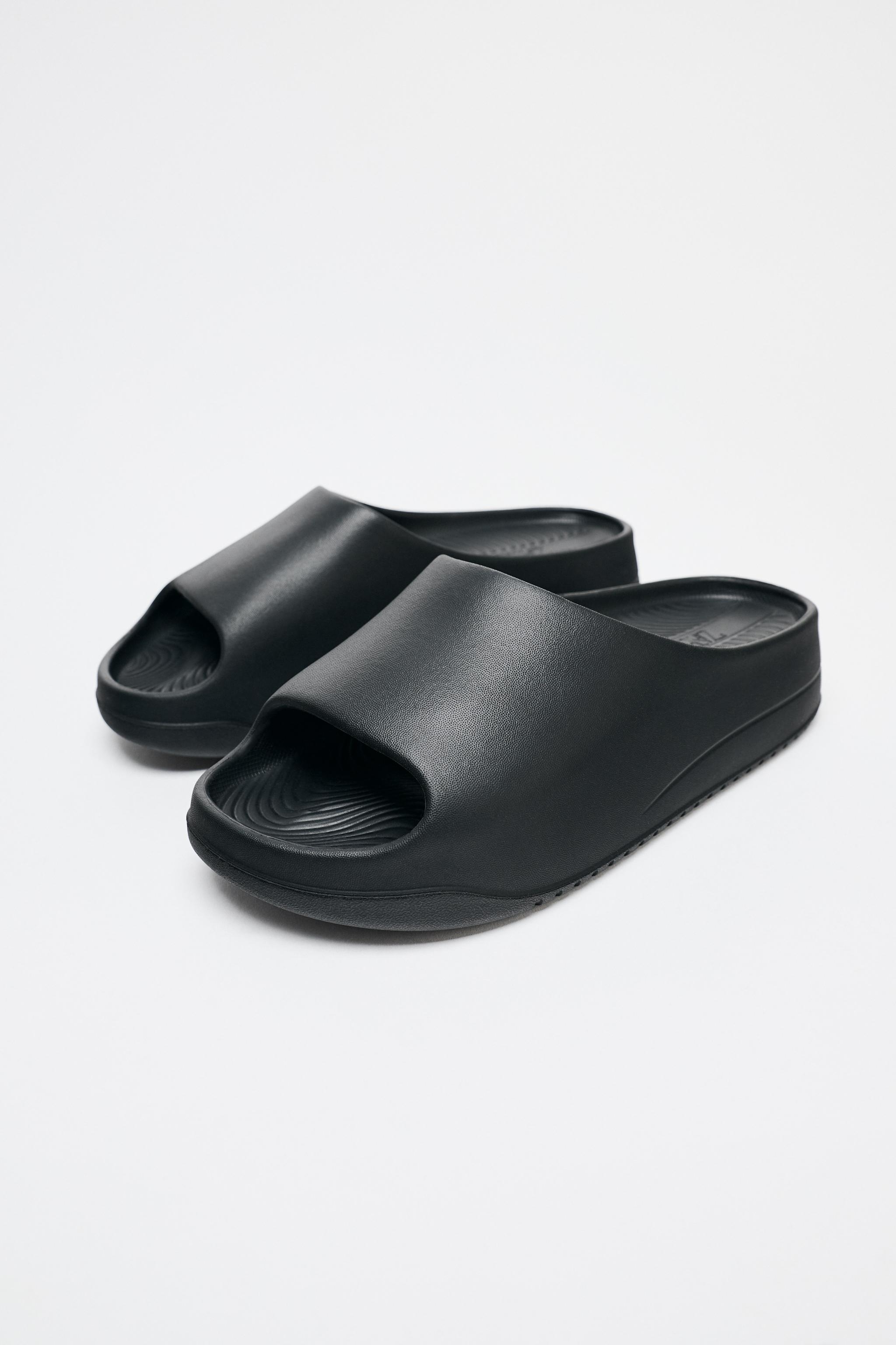 ZARA フラットフォームサンダル 5500/510 FLATFORM SANDALS - Black | ZARA United States