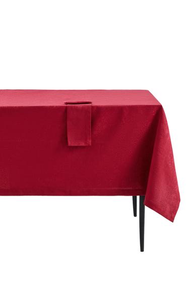 TOVAGLIA IN COTONE JACQUARD NATALE - Rosso di Zara