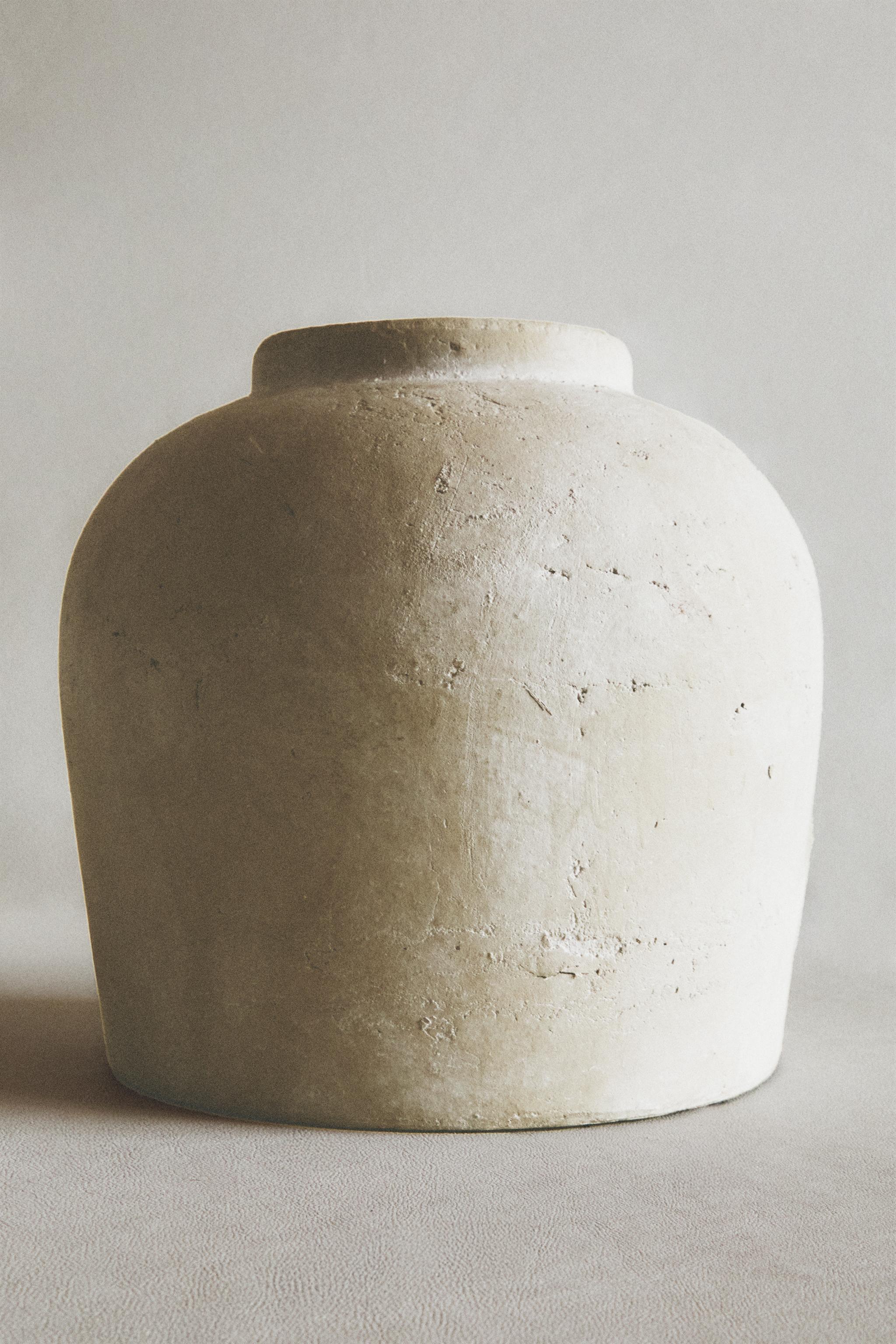 ZARA HOME テクスチャーセラミックフラワーベース セラミック ベース | Zara Home 日本/Japan