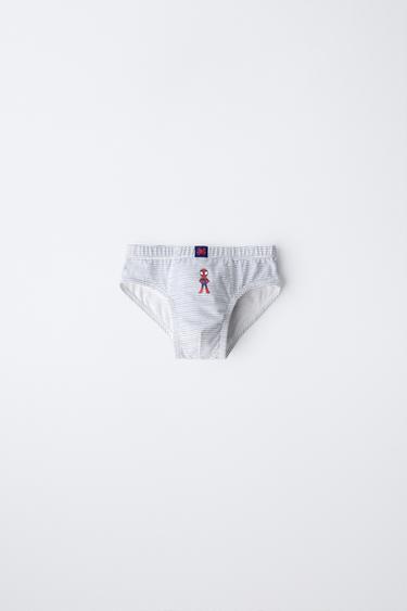 1 1/2-6 ANS/ PACK DE TROIS SLIPS SPIDEY © MARVEL - Bleus marine / Écrus de Zara - Image 2