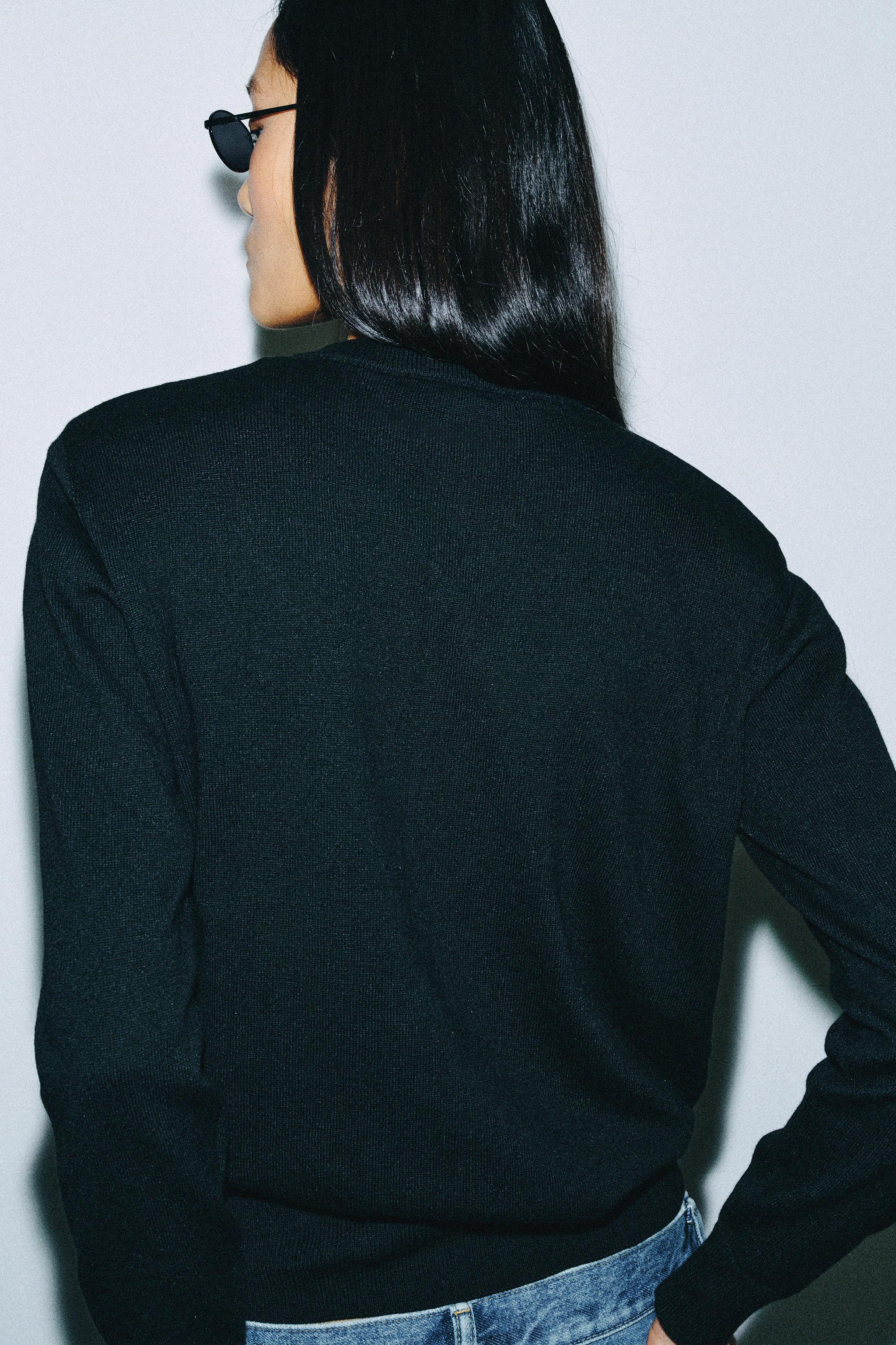 SHOULDER PAD KNIT JUMPER
