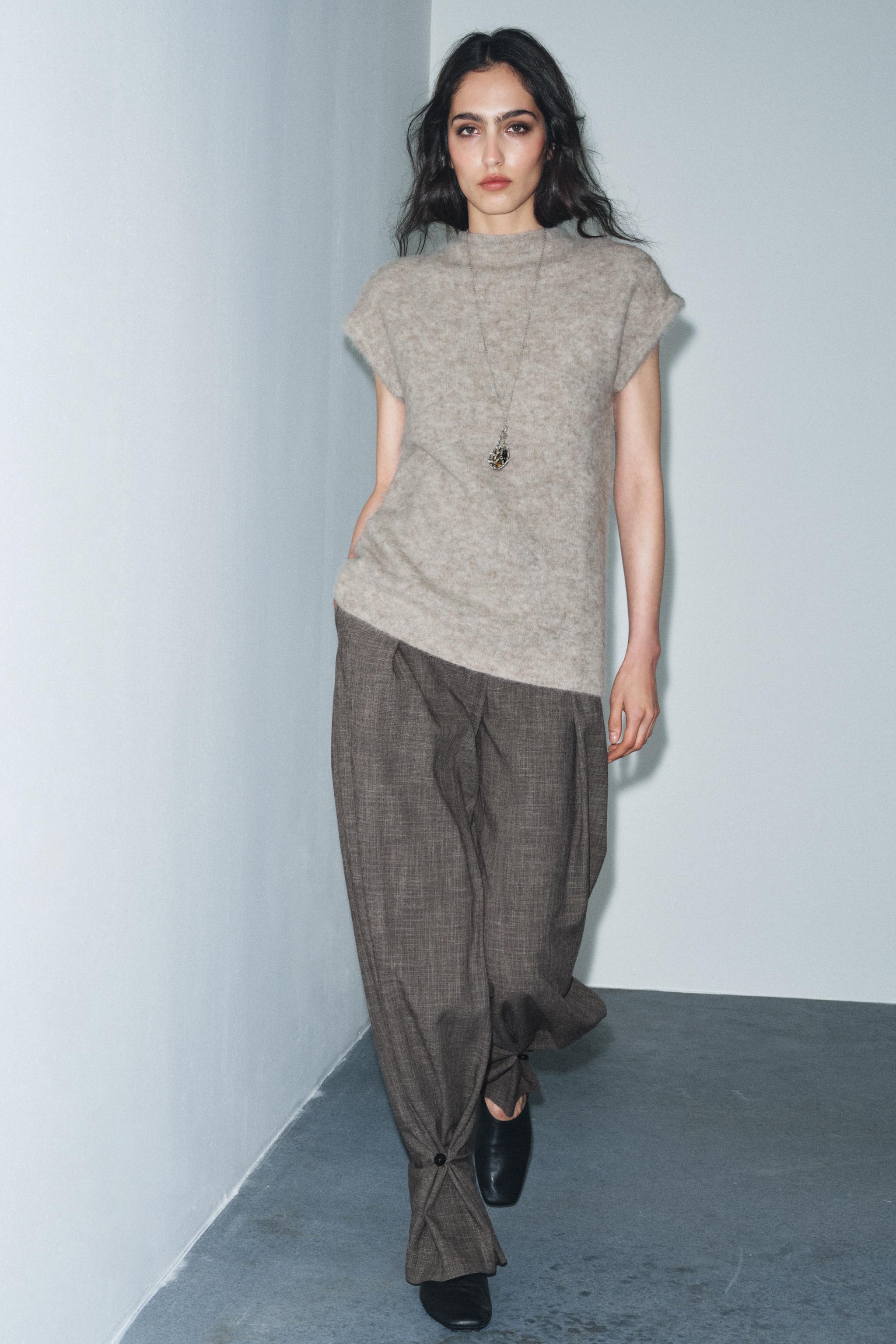 BUTTON CUFF PANTS ZW COLLECTION